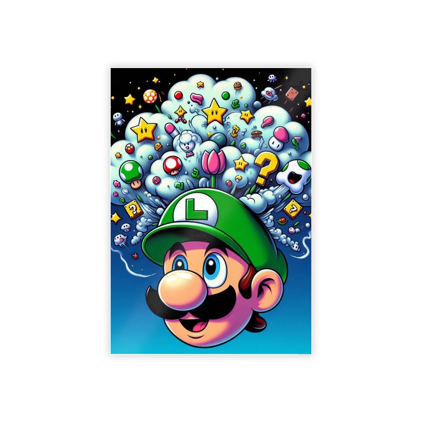 Luigi Pop Gloss Posters