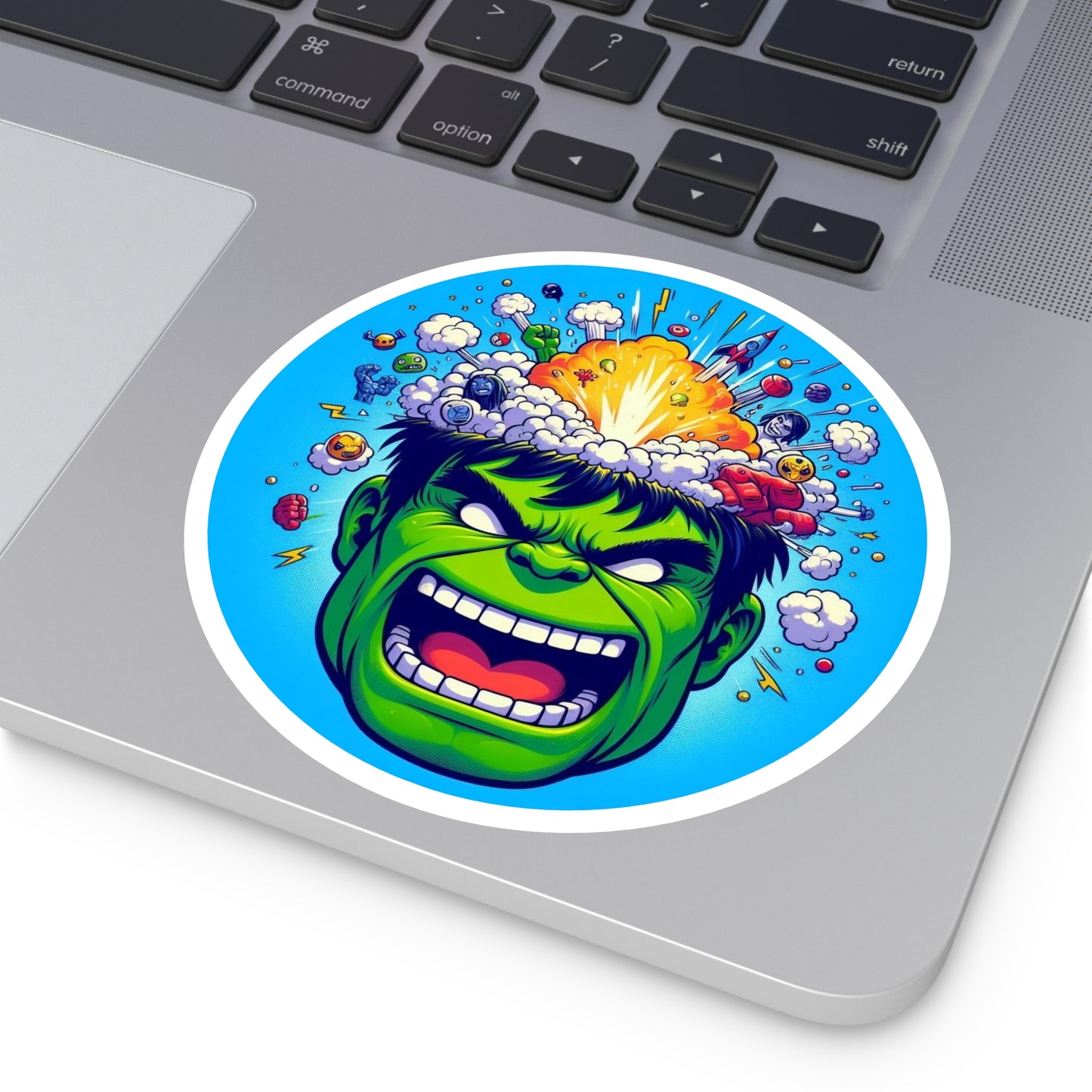 Hulk Smash Round Stickers