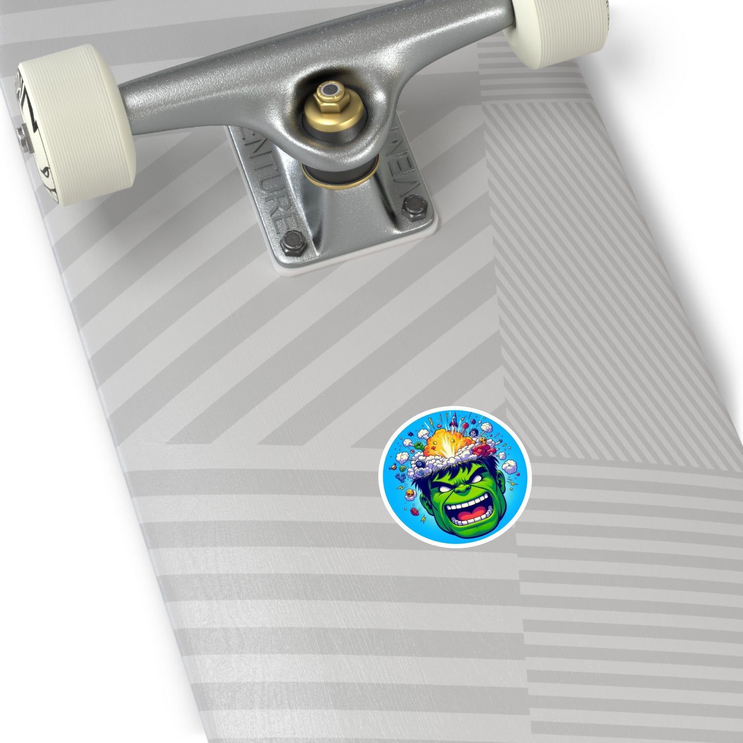 Hulk Smash Round Stickers