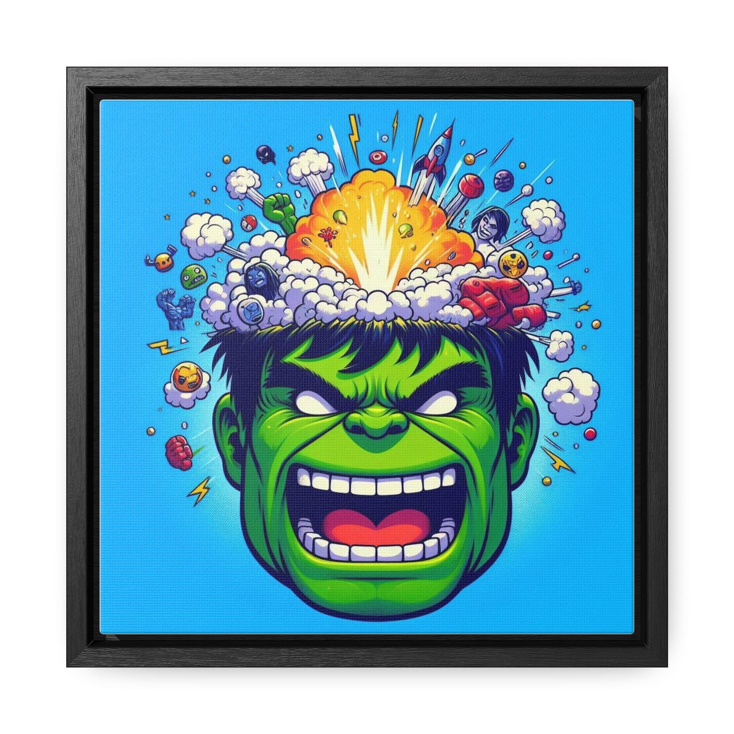 Hulk Pop Canvas Square Frame