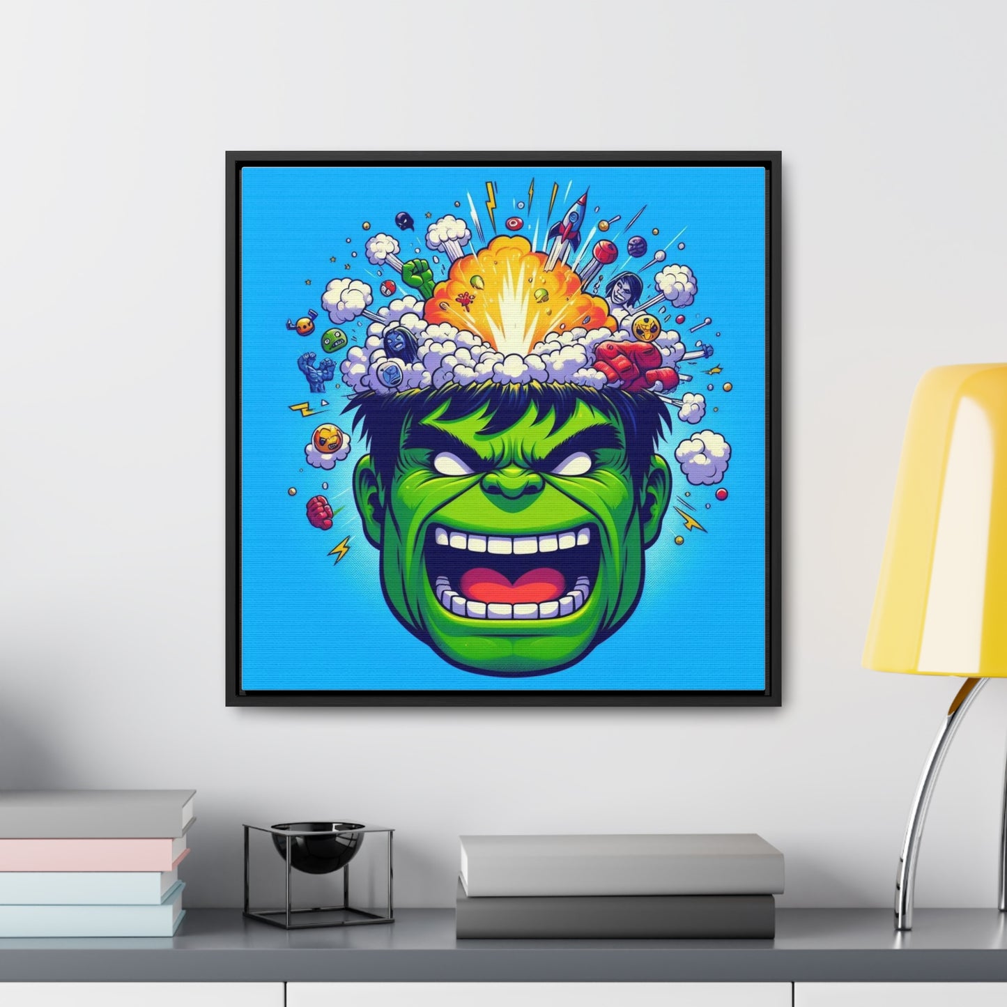 Hulk Pop Canvas Square Frame