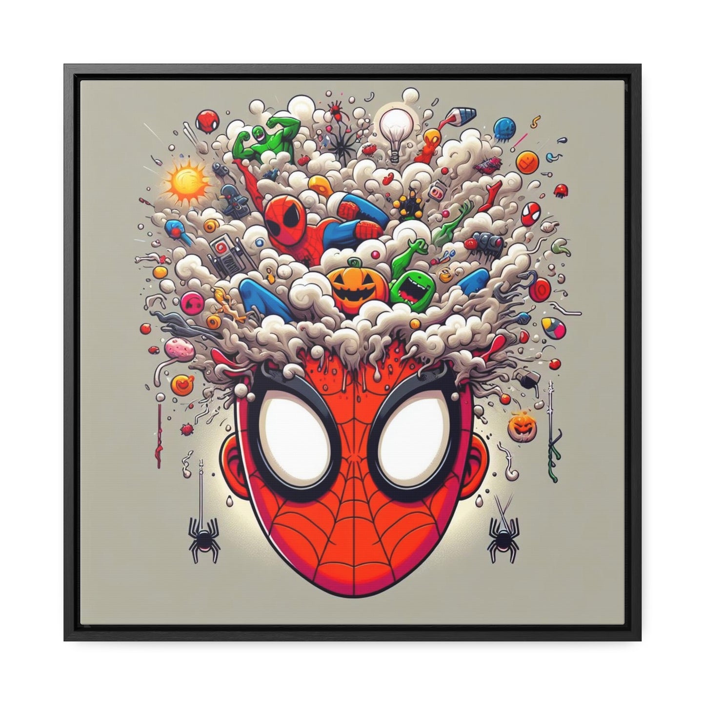 Spidey Pop Canvas Square Frame