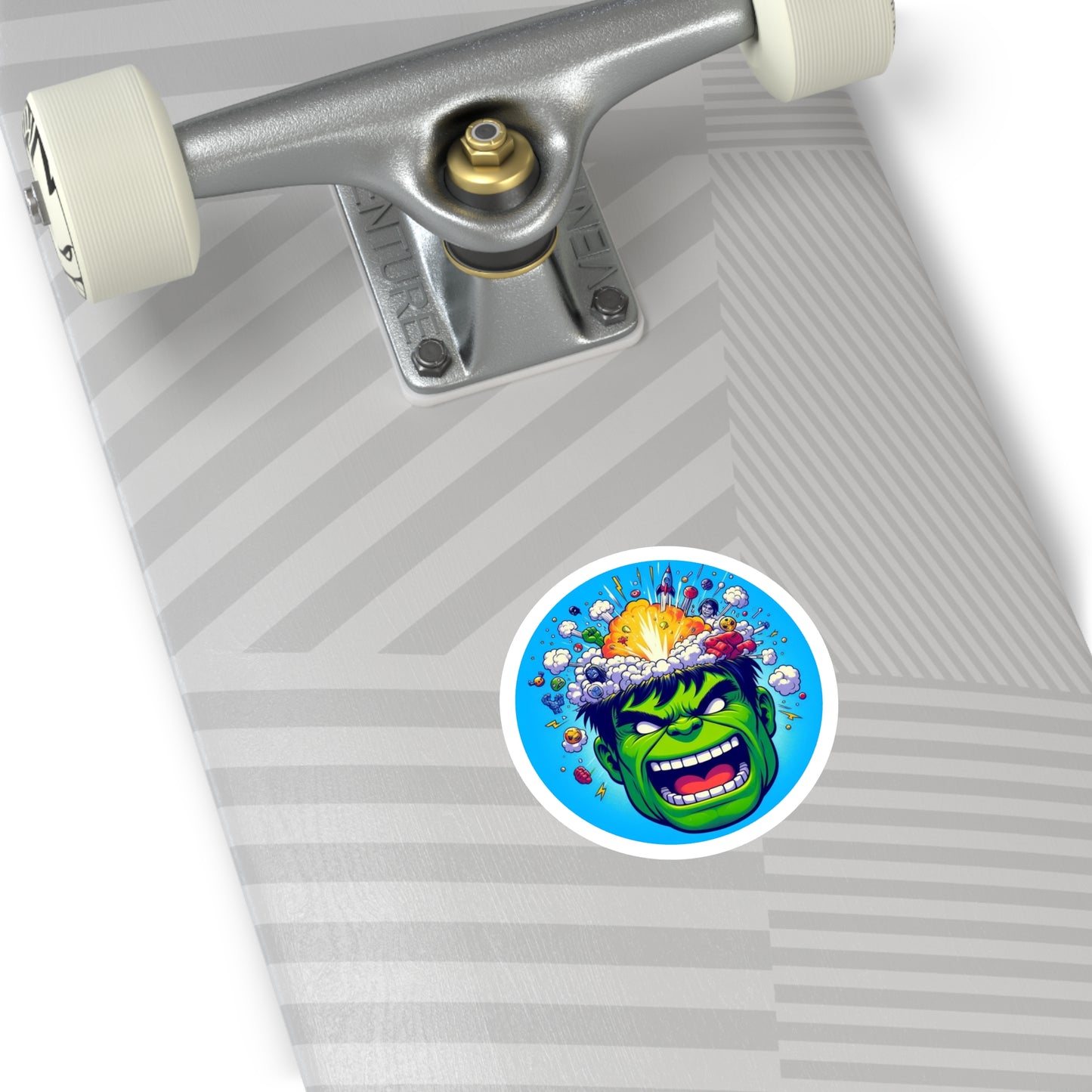 Hulk Smash Round Stickers