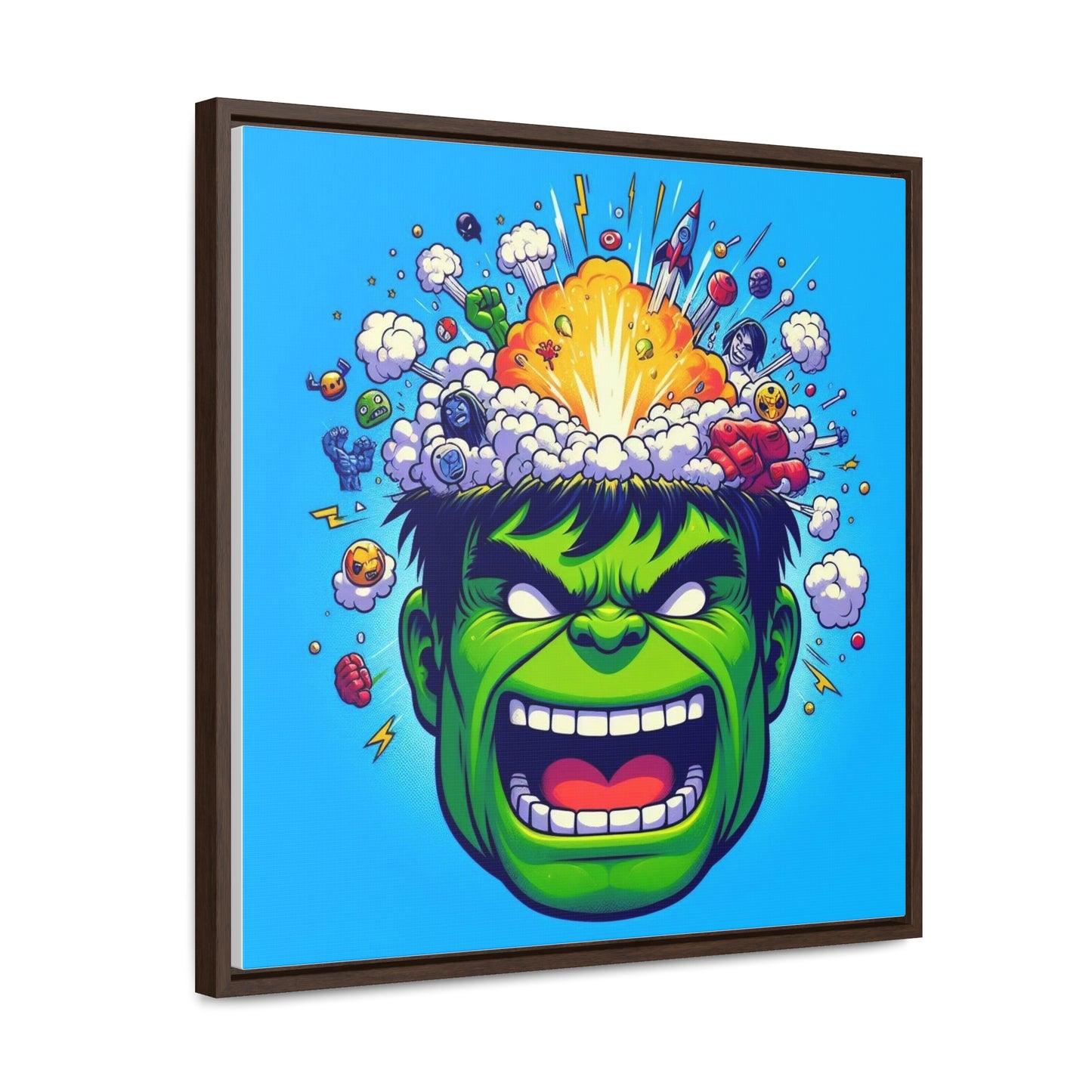 Hulk Pop Canvas Square Frame