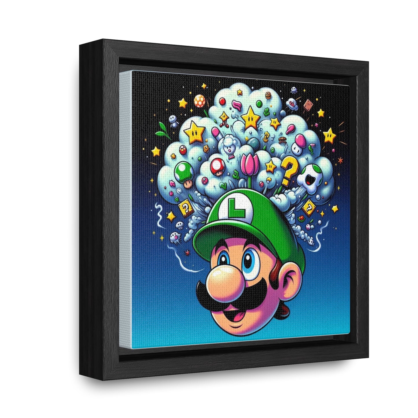 Luigi Pop Canvas Square Frame