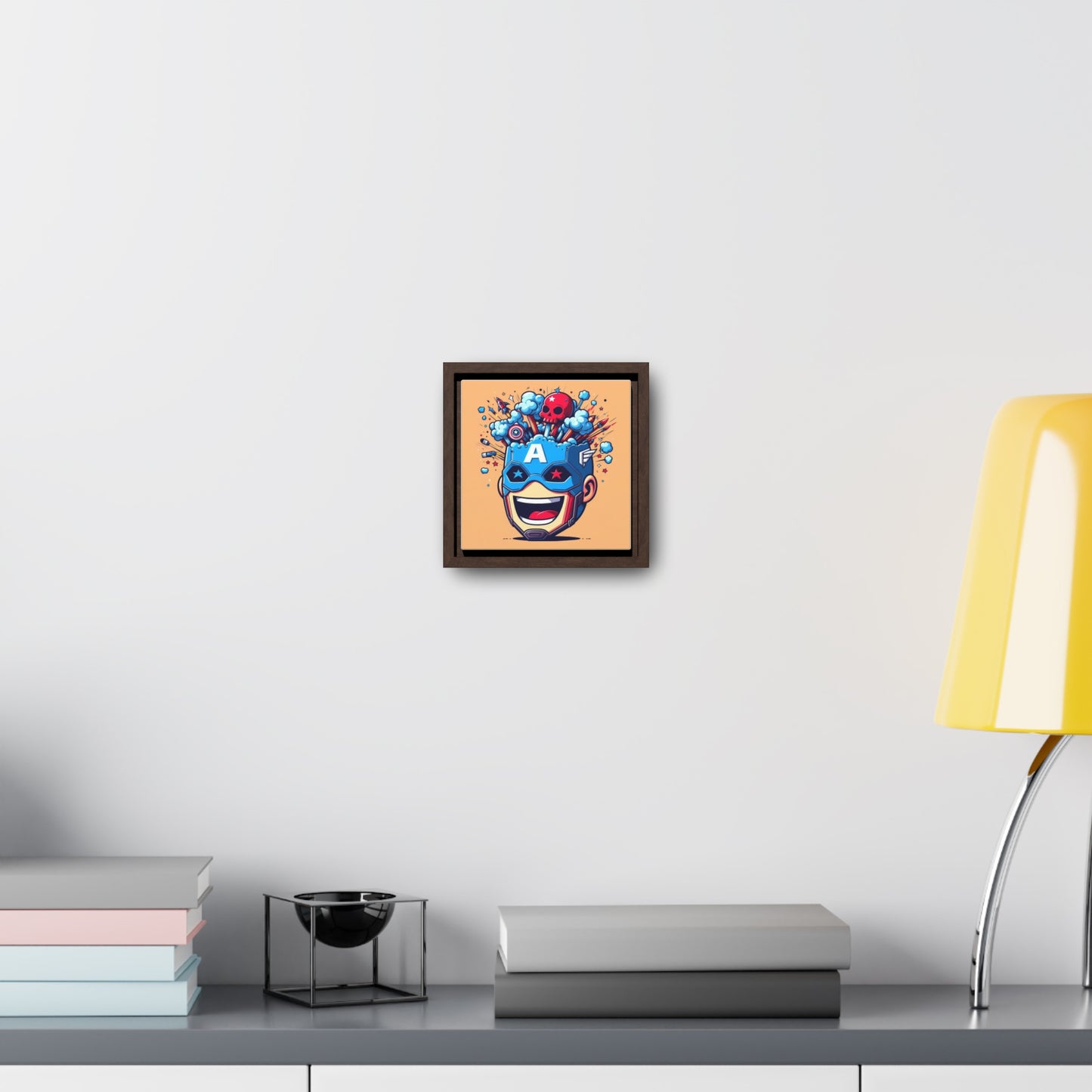 Captain America Pop Canvas Square Frame