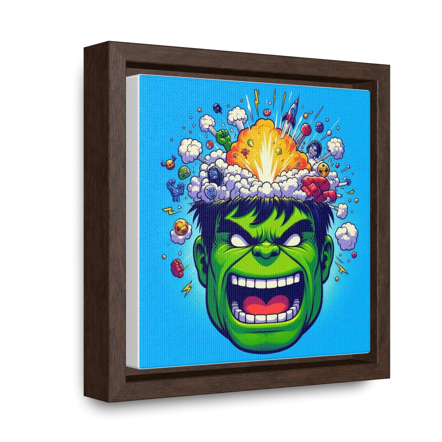 Hulk Pop Canvas Square Frame