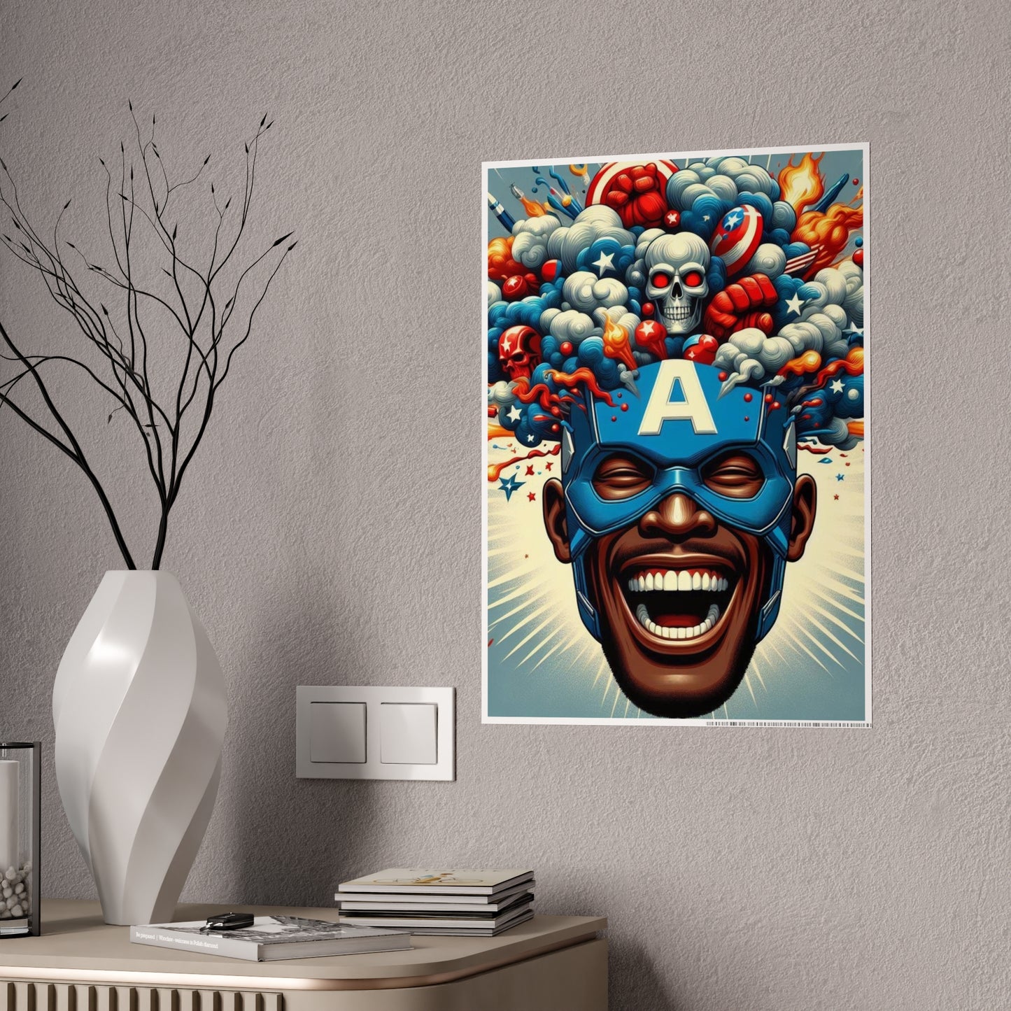 Sam Wilson Captain America Gloss Posters