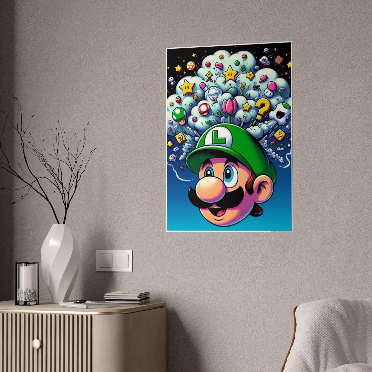 Luigi Pop Gloss Posters