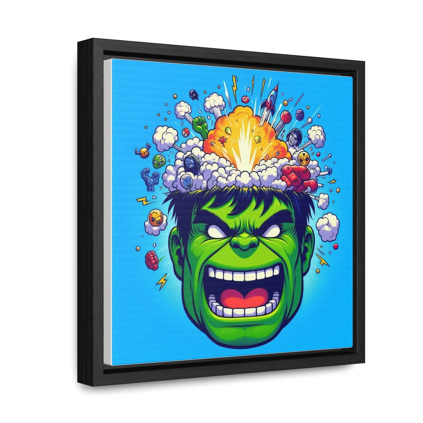 Hulk Pop Canvas Square Frame