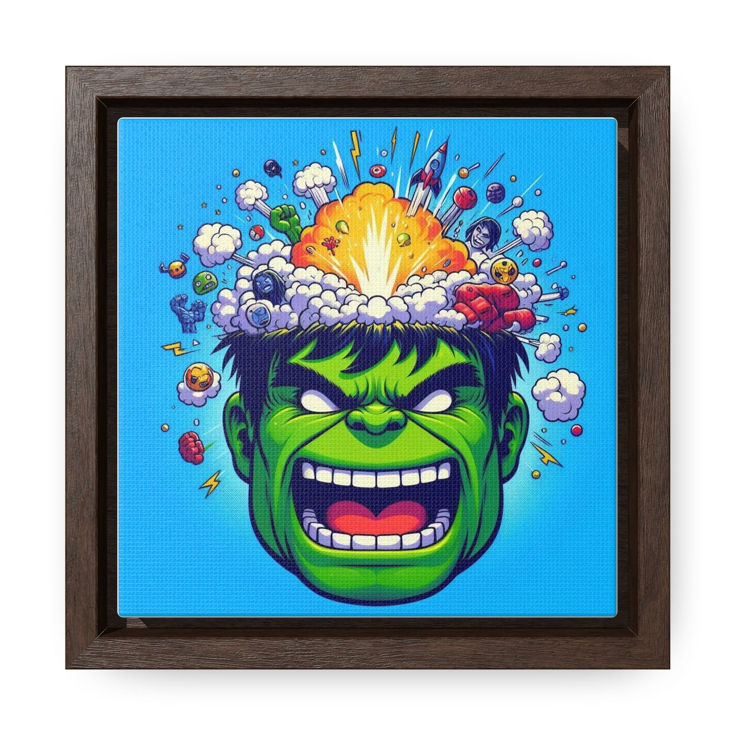 Hulk Pop Canvas Square Frame