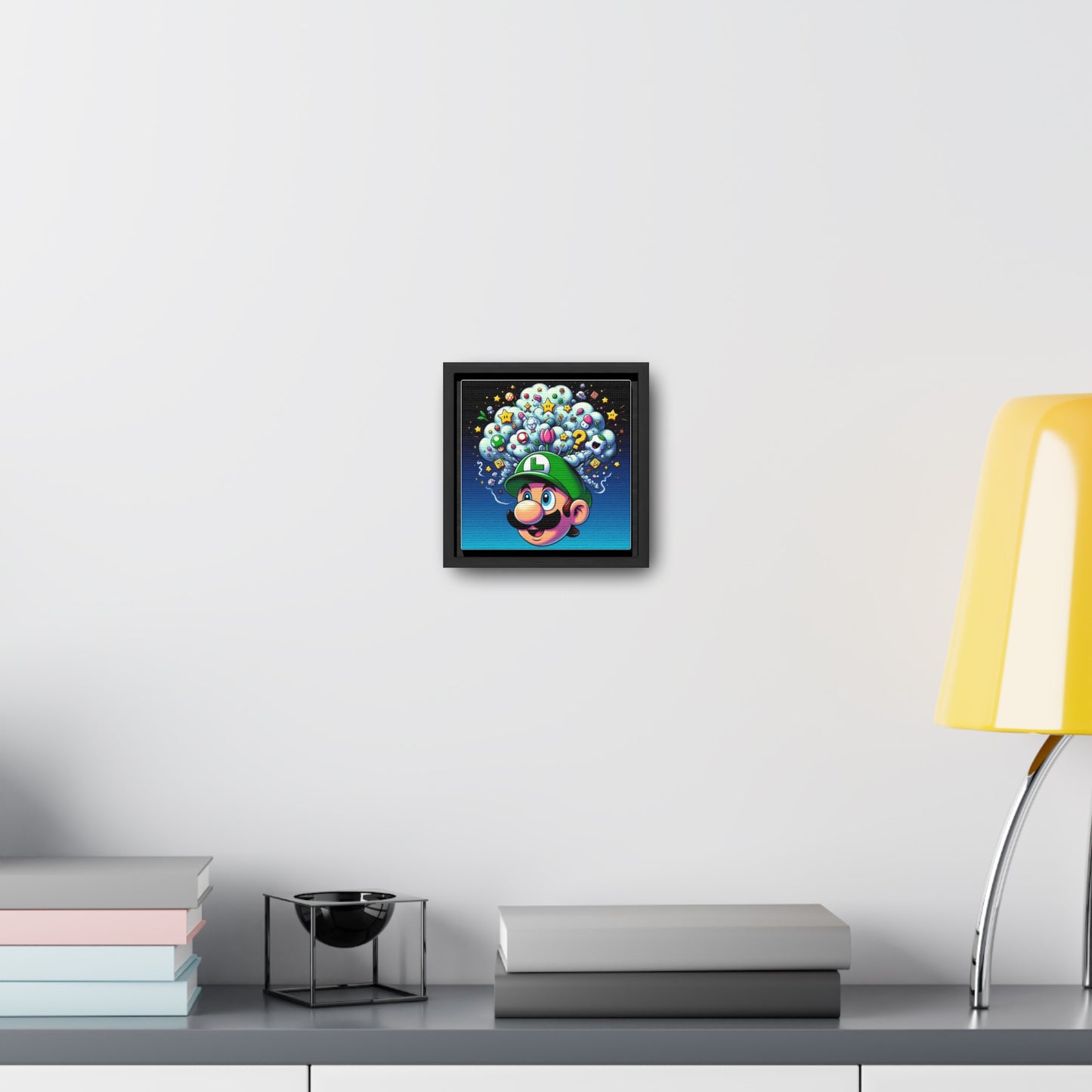 Luigi Pop Canvas Square Frame