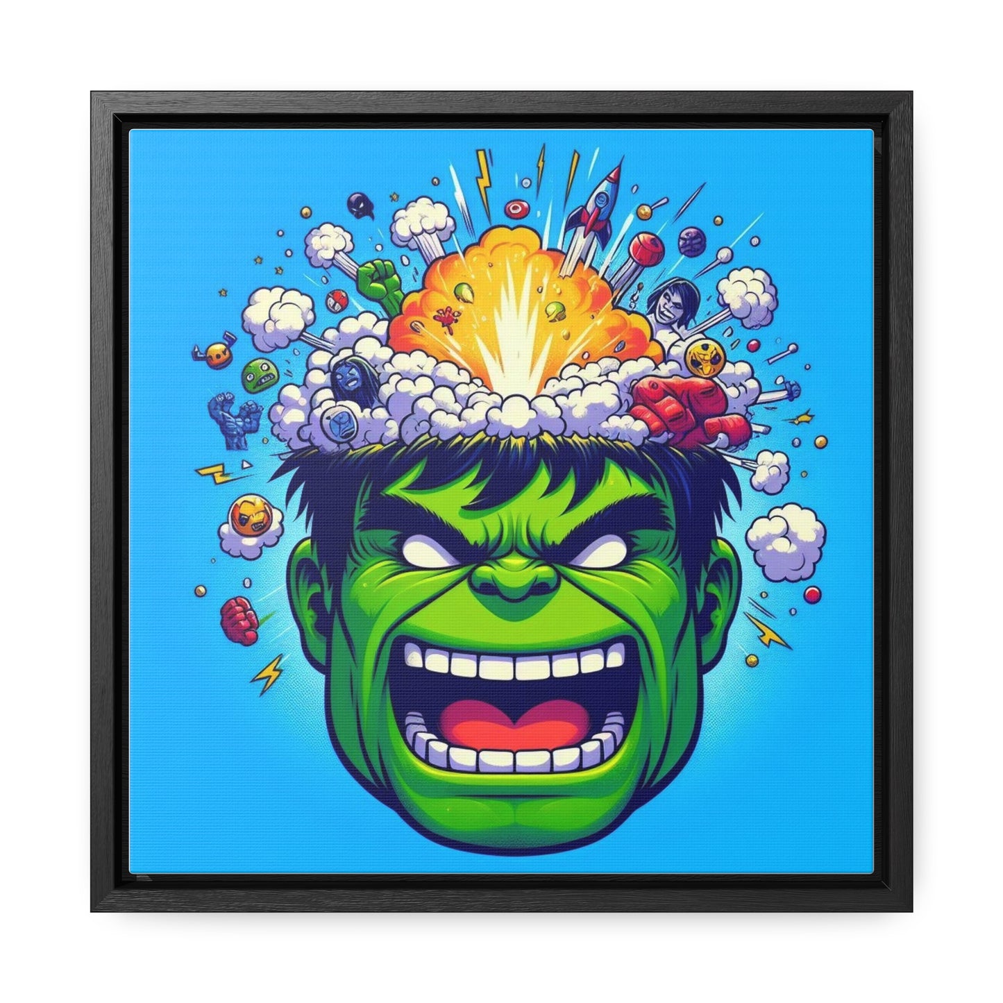 Hulk Pop Canvas Square Frame