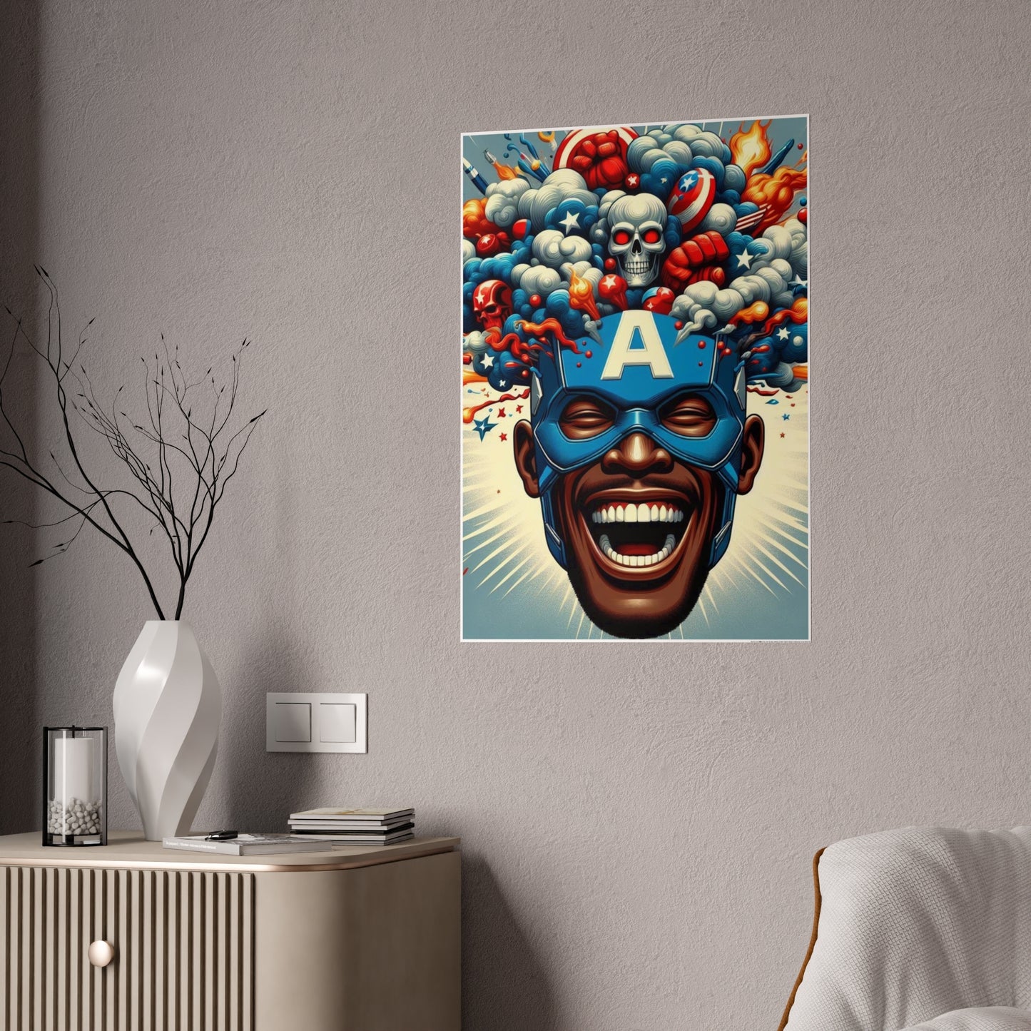 Sam Wilson Captain America Gloss Posters