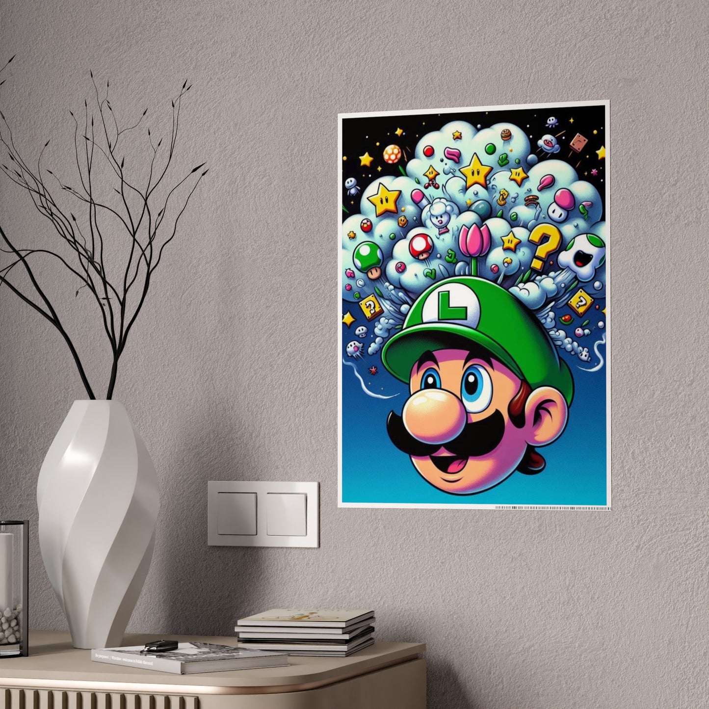 Luigi Pop Gloss Posters