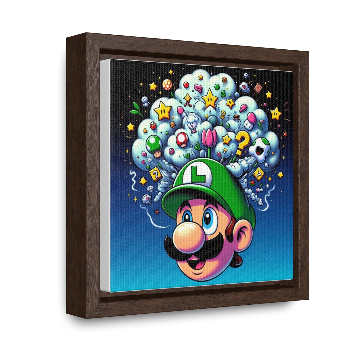 Luigi Pop Canvas Square Frame