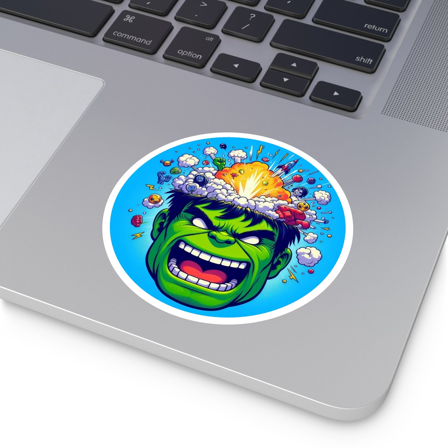 Hulk Smash Round Stickers