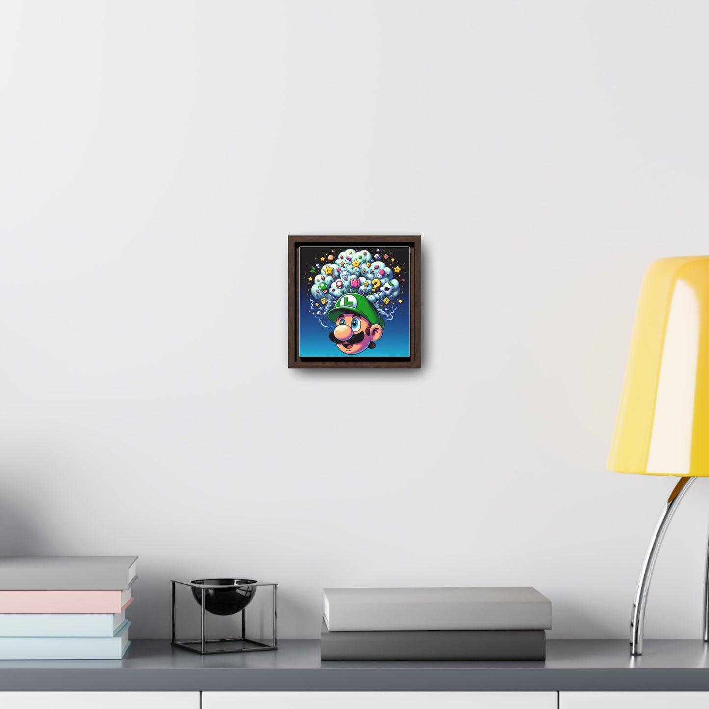Luigi Pop Canvas Square Frame