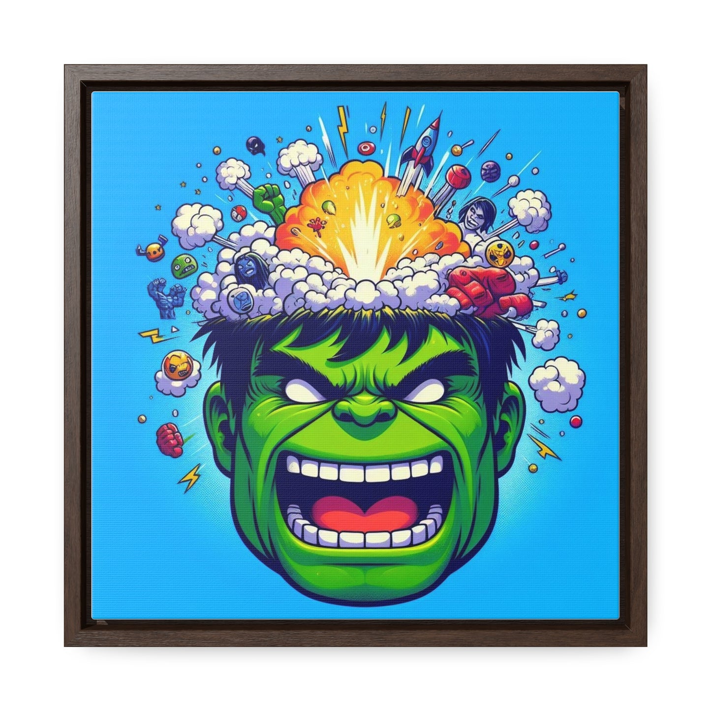 Hulk Pop Canvas Square Frame