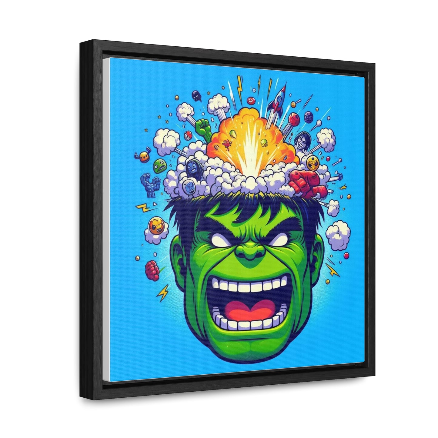 Hulk Pop Canvas Square Frame
