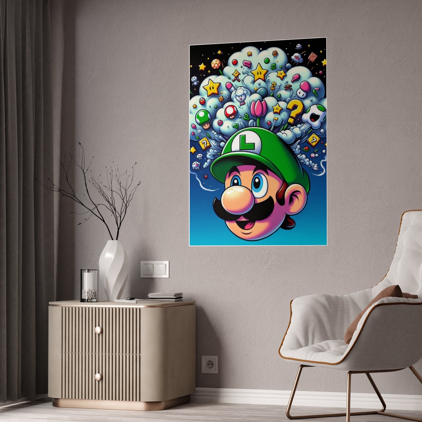 Luigi Pop Gloss Posters