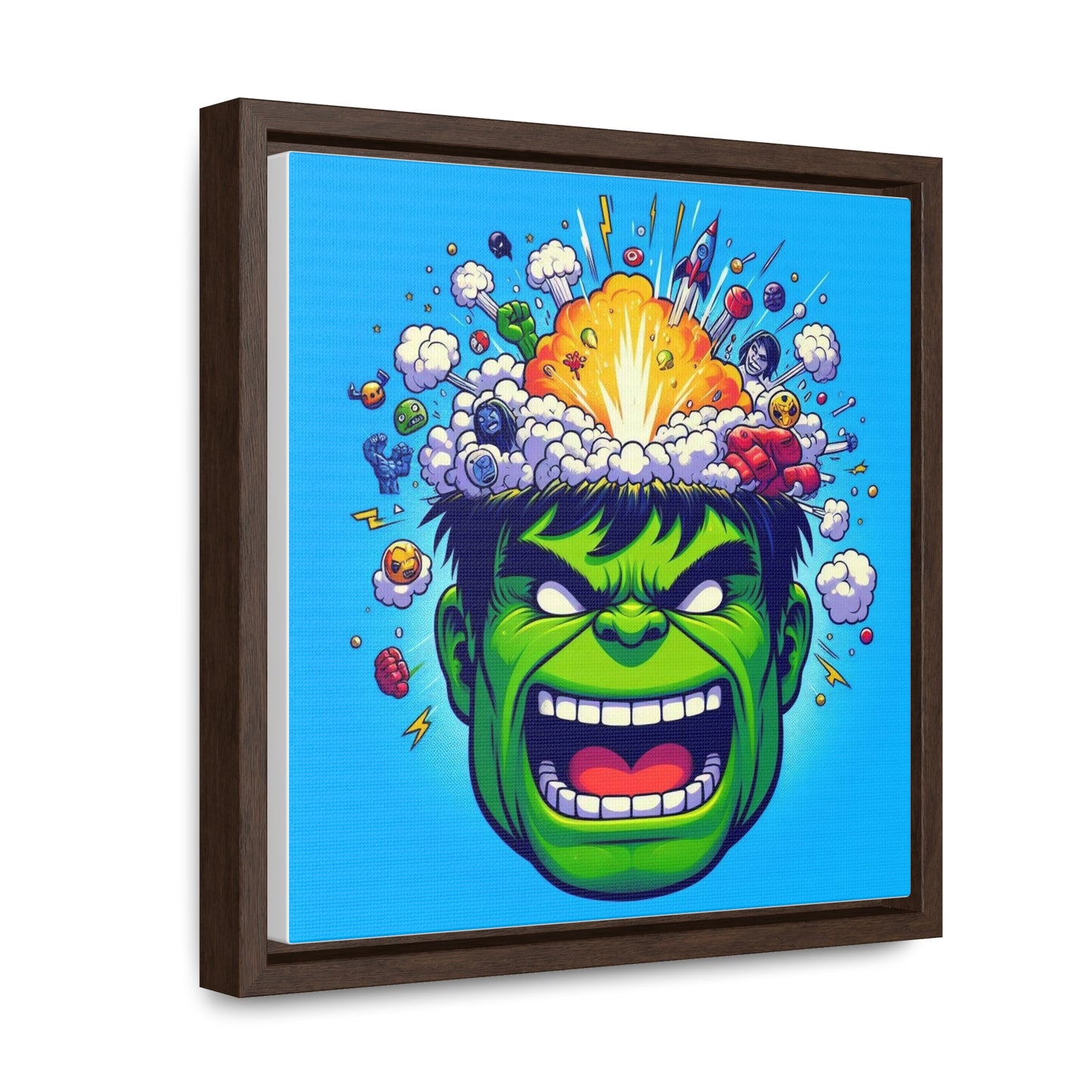 Hulk Pop Canvas Square Frame