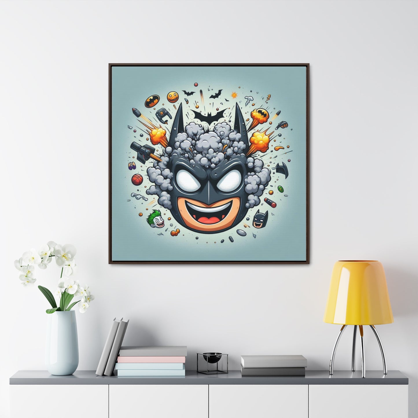 Batman Pop Canvas Square Frame